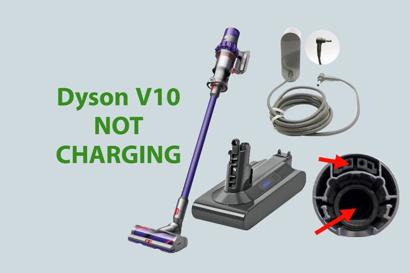 dyson v10 battery not charging